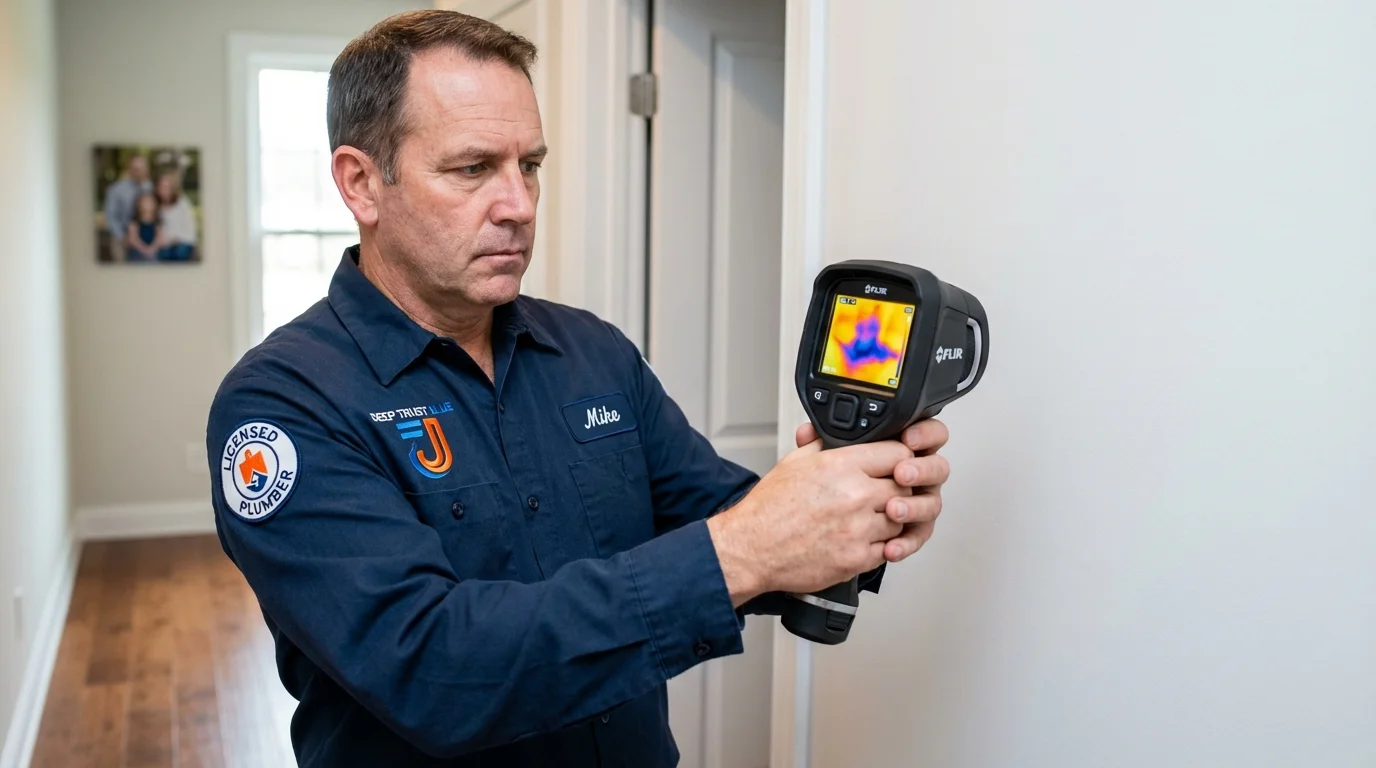 Thermal imaging leak detection by Johns Plumbing LLC in Key Largo